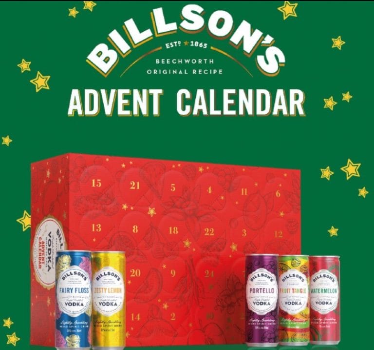 Billsons Limited Edition Advent Calendar 2023 Pre Order Con's Liquor
